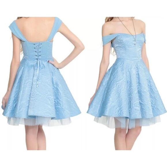 Hot Topic Disney Blue Size Large Cinderella Corset Ball Gown Costume Dress - Picture 2 of 4